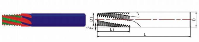 Wxsoon BSPT Tungsten Carbide Thread Endmills for CNC Threading Cut